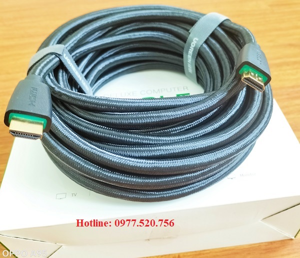 Cáp HDMI 2.0 dài 10m Ugreen 40414 hỗ trợ 4k cao cấp